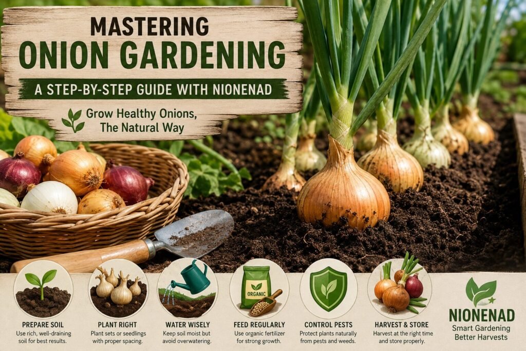 Master Onion Gardening with Nionenad: Tips for Bigger Harvests