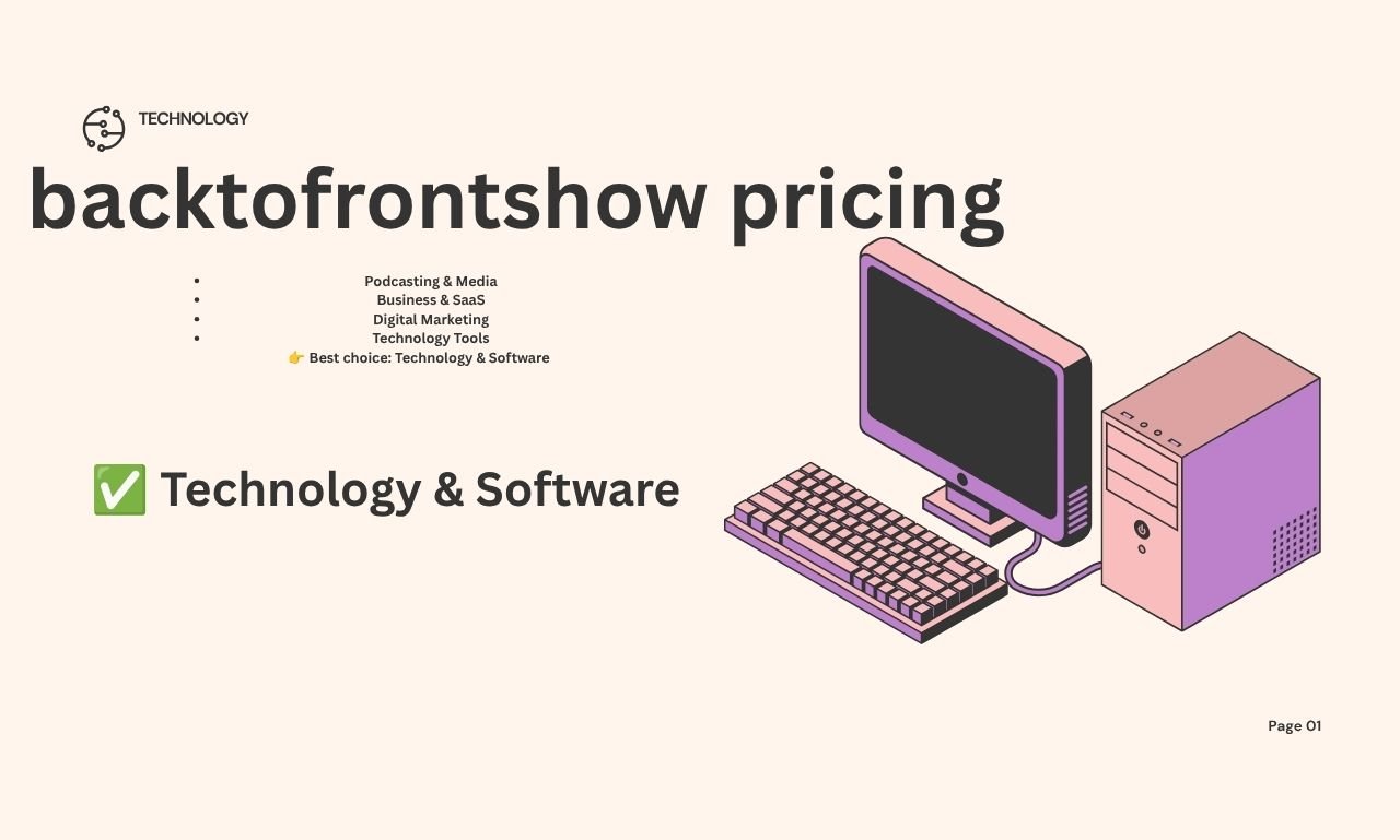 backtofrontshow pricing